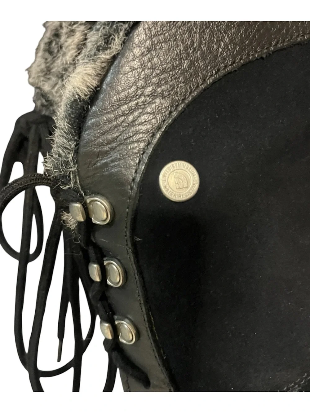 The North Face Womens Janey Winter Boots Black Suede Primaloft Size 8